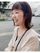 ヘアメイク ミッカ(HAIR MAKE MICCA)&nbsp;眉上バングとミディアムボブ◎杉浦 恵