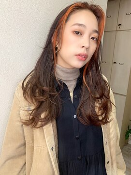 マリアバイアフロート(Maria by AFLOAT) 【山田】センターパートヘルシーレイヤーハイライト