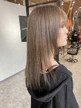 アットラップレーヴ(attrape-reve) 大人可愛い☆愛され透明感グレージュ☆ブリーチ