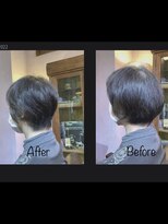 美容室 フィックス 絶壁解消 before & after