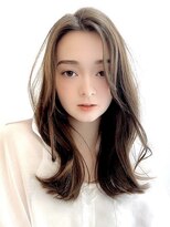 ヘルシーロング韓国くびれショコラベージュ透明感20代30代40代