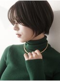 ◇大人可愛い20代30代40代50代前下がりショートボブ丸みショート
