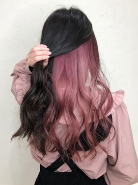 トーン(TONE) 大人ガーリー×モーヴピンクインナーカラー10代20代30代