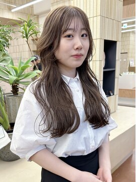 パークレーン アイス イヴェン(park lane ICI yeven) ブリーチなしダブルカラー 明るめベージュ/momoka