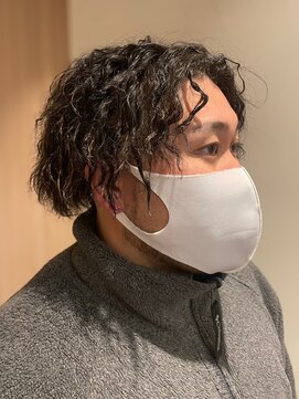 スカイ 亀戸店 (sky) ハイライト/マッシュパーマ/アッシュブラック<理容室>[亀戸]