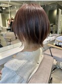 レイヤーボブ ショートヘア レイヤーカット くびれヘア