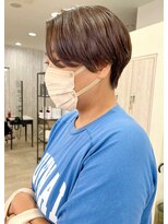 ソソ(soso)&nbsp;【soso 伊勢田】ハンサムショート×ベージュ【横浜/ブリーチ】