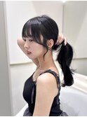 前髪顔周りカット/レイヤーカット/髪質改善/グレージュ/千葉