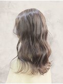 大人可愛いミルクティーベージュブリーチなしゆるふわパーマ