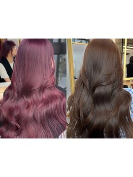 日本屈指のピンクカラー～多彩なカラー技術をご体験♪独自の薬剤と技術で髪質改善しながら理想のカラーに。