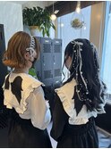 《ライブ前ヘアセット　編み込みアレンジ》