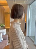 フラットな洒落ボブ