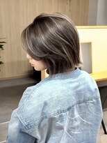 トト 船橋店(toto.)&nbsp;※ココアベージュ小顔オリーブグレークラゲヘアーショート[船橋]