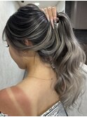 【LUXEN】シルバーバレイヤージュ
