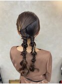 【ツイン編みおろし】恵比寿/ヘアセット/恵比寿駅/早朝