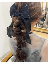 編み下ろしポニー