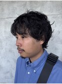 スペインカール/韓国マッシュスパイキーショート/マッシュパーマ