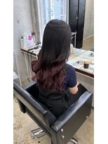 アジールヘア 赤羽駅南口店(agir hair)&nbsp;ボルドーカラーグラデーションカラー赤髪高発色カラー赤羽赤羽