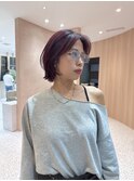 【哉汰】ボルドーカラー/ボブウルフ/外ハネボブ20代