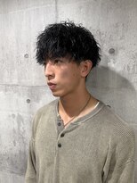 メンズアンダーバーホワイト 南海難波店(Men's _WHITE)&nbsp;メンズ無造作パーマ