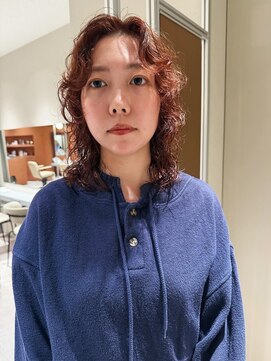 ノラギンザユー(NORA GINZA/U) 暖色レイヤーパーマレイヤーカット顔周りレイヤーパーマ