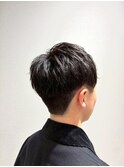 爽やかメンズ☆無造作ツーブロックマッシュナチュラル黒髪