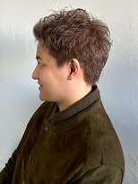 マップデザイン(map design)&nbsp;刈り上げ アッシュブラウン アップバング ソフトモヒカン 20代