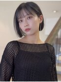 北野ピンクベージュアンブレラカラークールショート前髪名古屋
