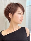 ショートヘアショートボブ大人ショート丸みショート表参道青山