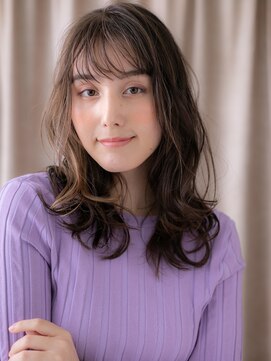 カバーヘア ブリス 川口(COVER HAIR bliss) フェイスフレーミング大人可愛いコテ巻き風パーマX川口20代30代