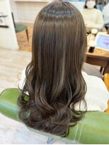 シエルバイアフロート(ciel by afloat)&nbsp;【山田】ロングレイヤーハイライトオリーブベージュ