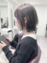 ピークス 千葉店(Peaks) コテ巻き風パーマ/くびれレイヤーボブ/韓国巻き風/顔周りカット