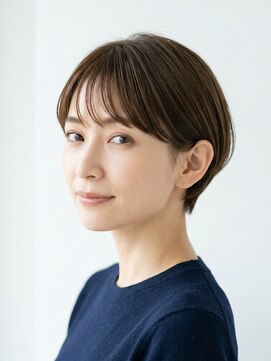 フープ 川越(hoop) 大人ショート×アッシュベージュ