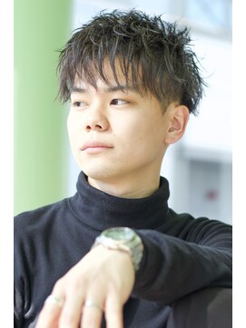 にもう ダウンバング　ツーブロック　ツイスパS