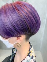 テトヘアー(teto hair)&nbsp;刈り上げハンサムショート、ルーツカラー、ツートーン