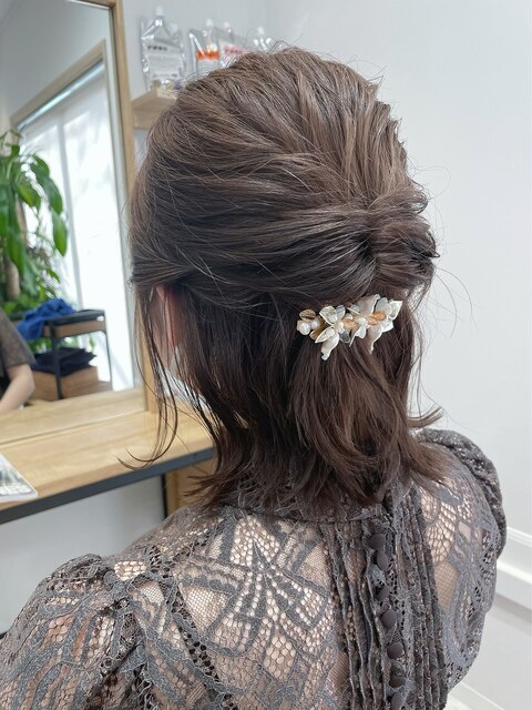 【ルイstyle】結婚式お呼ばれhair＊ハーフアップアレンジ