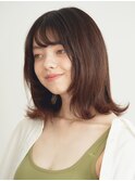 外ハネボブ/エギョモリ/菱形ボブ/ペールベージュ[新宿]