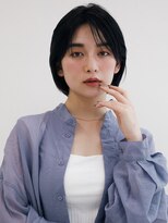 オンク 新宿(onk)&nbsp;黒髪/グレーベージュ/レイヤーロング/前髪パーマ[新宿駅]