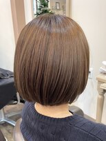 アルターリール(aL ter Rire)&nbsp;黒髪/グレーベージュ/レイヤーロング/前髪パーマ /中村郁未