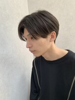 スレイ 博多店(SLAY) センターパート　黒髪　メンズカット　ツーブロック　ショート