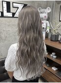 グレーカラーハイトーンダブルカラーケアブリーチケアカラー