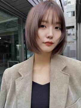 サンド 表参道(sand) ショートボブ縮毛矯正 10代20代30代40代