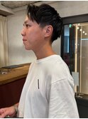 アップバング　メンズショート　メンズカット　20代30代
