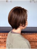 大人のショートボブ/ボブウルフ/ボブディ/白髪ぼかしハイライト3