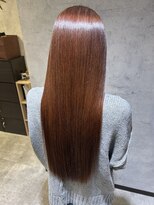 エスト(est)&nbsp;オレンジカラーロング【新宿/髪質改善トリートメント/M3D】