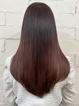 アトリエ ミム 二子玉川店(atelier mim) 髪質改善カラー ストレートヘア レッドブラウン レイヤー