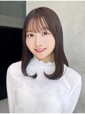 メルティカラーマロンベージュ似合わせカット_F0462