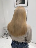 ミルクティーベージュロングナチュラルベージュ明るめベージュ