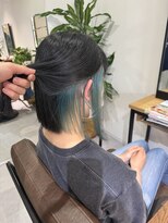 グッドライフヘアー(GOOD LIFE hair)&nbsp;『 デザインカラー×エメラルドグリーンインナーカラー 』