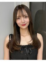 ロンドアヴァントゥス 池袋(Lond aventus)&nbsp;ミニウルフレイヤーカット顔周りカット前髪カット韓国ロング池袋